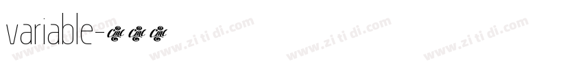 variable字体转换