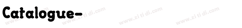 Catalogue字体转换