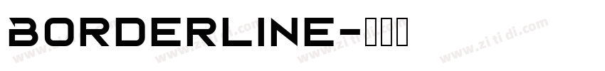 Borderline字体转换