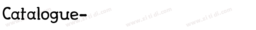 Catalogue字体转换