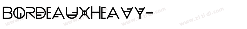 BordeauxHeavy字体转换
