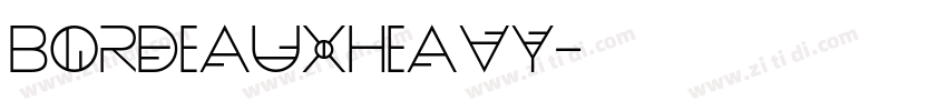 BordeauxHeavy字体转换