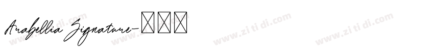 ArabelliaSignature字体转换