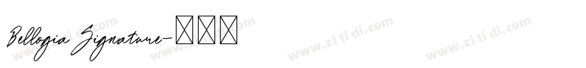 BellogiaSignature字体转换