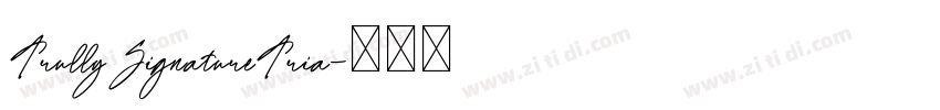 TrullySignatureTria字体转换