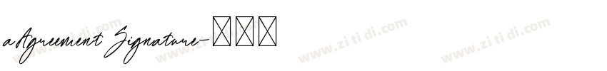 aAgreementSignature字体转换