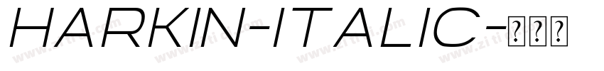 Harkin-Italic字体转换