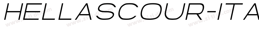 HellasCour-Italic字体转换