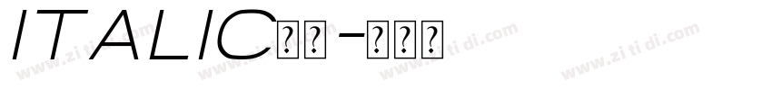 Italic字體字体转换