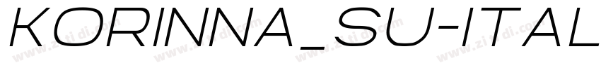 Korinna_SU-Italic字体转换