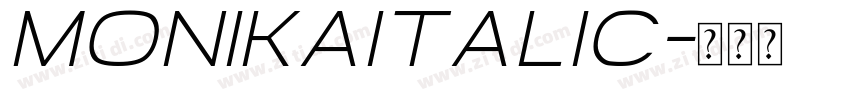 MonikaItalic字体转换