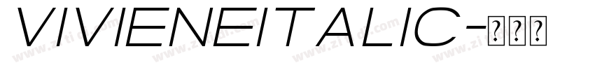 VivieneItalic字体转换