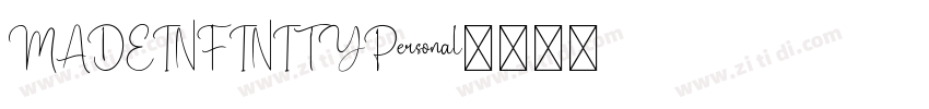MADEINFINITYPersonal字体转换