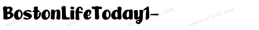 BostonLifeToday1字体转换