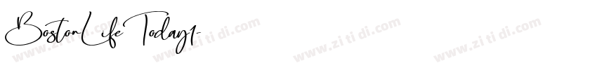 BostonLifeToday1字体转换