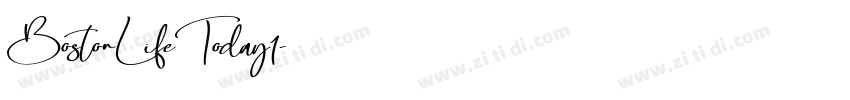BostonLifeToday1字体转换