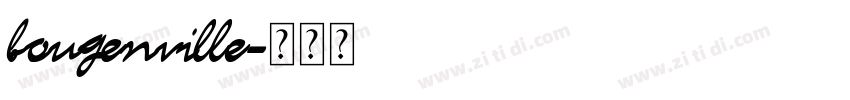 bougenville字体转换