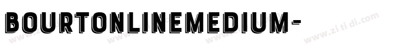 BourtonLineMedium字体转换