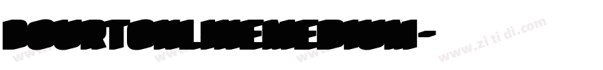 BourtonLineMedium字体转换