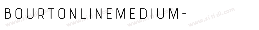 BourtonLineMedium字体转换