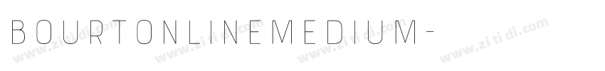 BourtonLineMedium字体转换