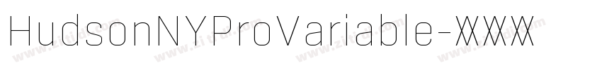 HudsonNYProVariable字体转换