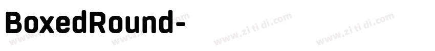 BoxedRound字体转换
