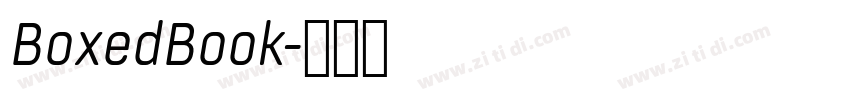 BoxedBook字体转换