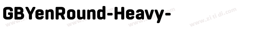 GBYenRound-Heavy字体转换