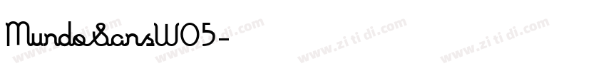 MundoSansW05字体转换