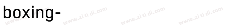 boxing字体转换