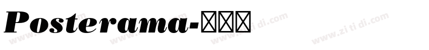 Posterama字体转换