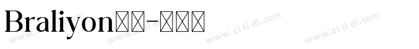 Braliyon字体字体转换