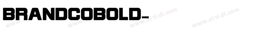 BrandcoBold字体转换