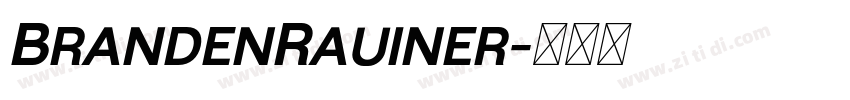 BrandenRauiner字体转换
