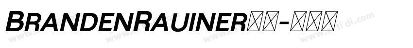 BrandenRauiner字体字体转换