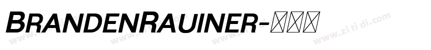 BrandenRauiner字体转换