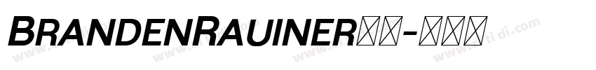 BrandenRauiner字体字体转换