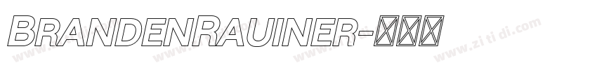 BrandenRauiner字体转换