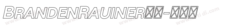 BrandenRauiner字体字体转换