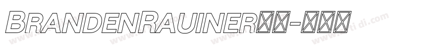 BrandenRauiner字体字体转换