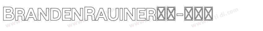 BrandenRauiner字体字体转换