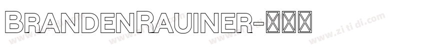 BrandenRauiner字体转换