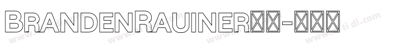 BrandenRauiner字体字体转换