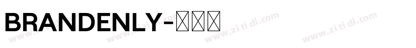 brandenly字体转换