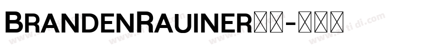 BrandenRauiner字体字体转换