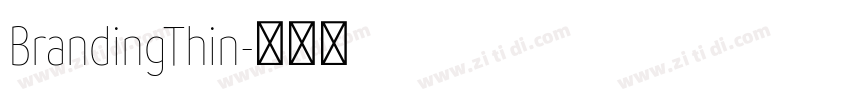 BrandingThin字体转换