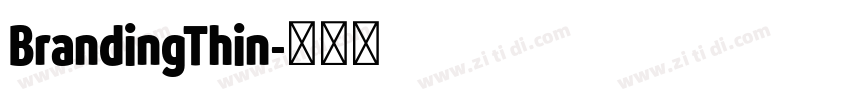 BrandingThin字体转换