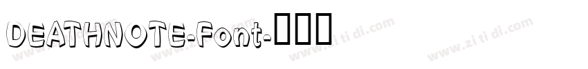 DEATHNOTE-Font字体转换