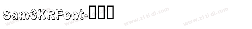 Sam3KRFont字体转换